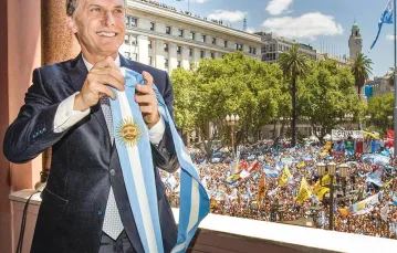 Nowy prezydent Argentyny Mauricio Macri, grudzień 2015 r. / Fot. Juan Marcelo Baiardi / AFP / EAST NEWS