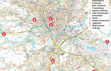 Światowe Dni Młodzieży, Kraków 2016 /  / Za użyczenie map Krakowa dziękujemy Wydawnictwu COMPASS