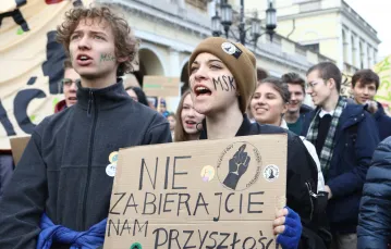 Młodzieżowy Strajk Klimatyczny, Warszawa, 29 listopada 2019 r. / FOT. Tomasz Jastrzebowski/REPORTER / 