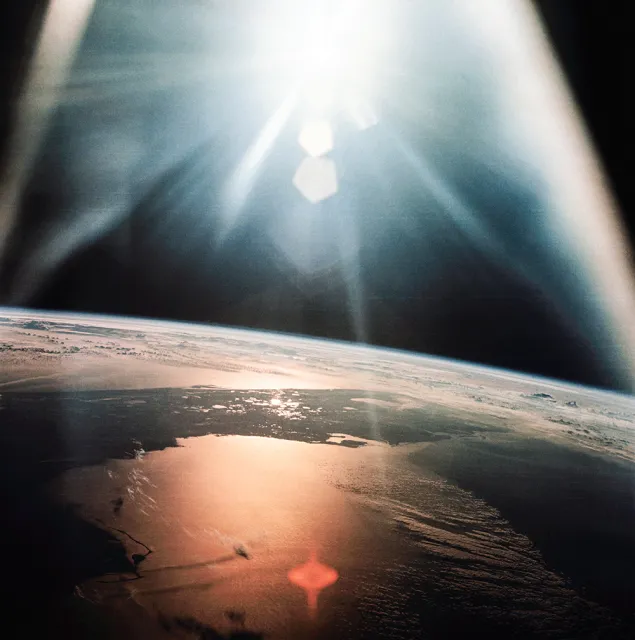 Zatoka Meksykańska sfotografowana  z pokładu statku Apollo 7, październik 1968 r. / NASA.GOV