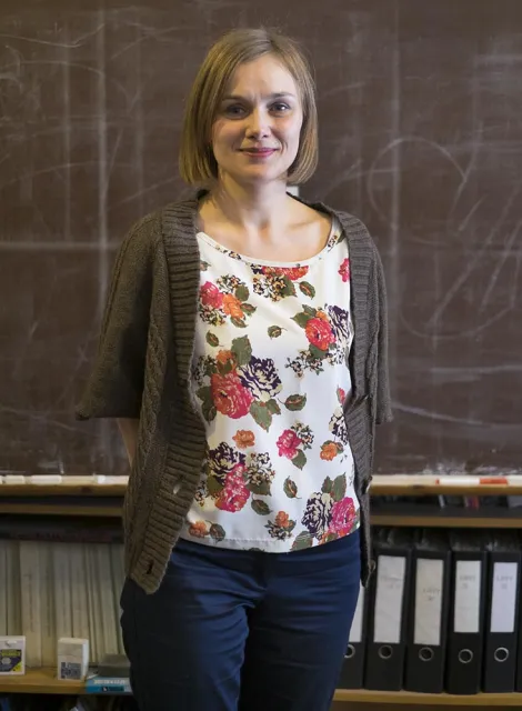 Dominika Kozłowska w redakcji „TP”, marzec 2015 r. / Fot. Kamila Zarembska