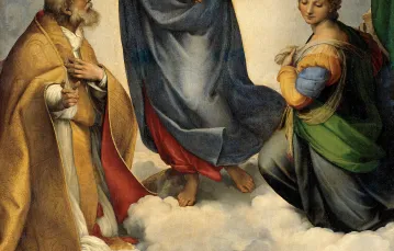  / Rafael Santi, Madonna Sykrtyńska, 1512, Gemäldegalerie Alte Meister, Drezno : (Wikimedia Commons)