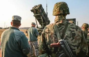 Polsko-amerykańskie ćwiczenia wojsk rakietowych na poligonie w Sochaczewie.  21 marca 2015 r. /  / MICHAŁ DYJUK / REPORTER