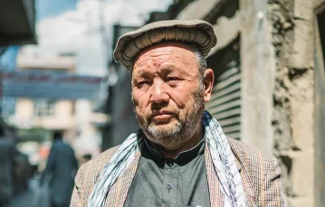 Szer Dżafari, weteran wojen afgańskich ostatnich dekad. Kabul, marzec 2020 r. / PAWEŁ PIENIĄŻEK