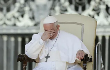 Papież Franciszek, 15 czerwca 2022 r. / Nur Photo/East News / 