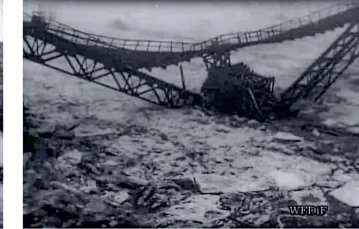 Kadry z filmu „Powódź”, którego operatorem był Karol Szczeciński.  / Fot. youtube.com