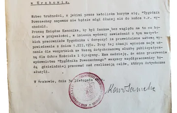 List kard.Sapiehy do ks.Jana Piwowarczyka / 