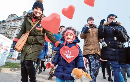 XVI Finał Wielkiej Orkiestry Świątecznej Pomocy w Częstochowie, 14 stycznia 2018 r. / FOT. TOMASZ KUDALA / REPORTER 