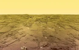 Powierzchnia Wenus sfotografowana z lądownika Wenera / / fot. Donald Mitchell / Mental Landscape LLC