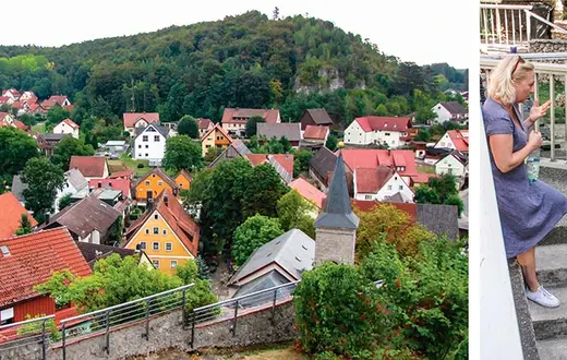 Mistaeczko Hartestein, które jest stolicą gminy, w której leży Rupprechtstegen. Miasteczka dzieli od siebie 4 kilometry / / Fot. Ewa Wanat