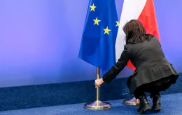 Przed przyjazdem polskiej delegacji do siedziby Komisji Europejskiej, 2016 r. Francois Lenoir / Reuters / Forum