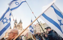 Wiec solidarności z Izraelem po ataku Hamasu. Praga, 1 listopada 2023 r. / MICHAL CIZEK / AFP / EAST NEWS