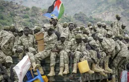 Żołnierze Zjednoczonych Sił Sudanu Południowego w Centrum Szkolenia Wojskowego w Dżubie. Sudan, 15 listopada 2023 r. / PETER LOUIS GUME / AFP / EAST NEWS