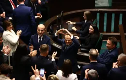 Donald Tusk podczas pierwszego posiedzenia Sejmu X kadencji, Warszawa, 11.12.2023 / fot. Beata Zawrzel/REPORTER