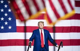 Donald Trump podczas konwencji w Reno w stanie New Jeresy. 17 grudnia 2023 r. / fot. Jabin Botsford / The Washington Post / Getty Images