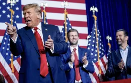 Donald Trump na imprezie klubowej w Des Moines w stanie Iowa. 15 stycznia 2024 r. / fot. Andrew Harnik / AP / EAST NEWS