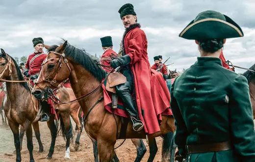 Robert Więckiewicz jako rotmistrz Iwan Dunin w filmie "Kos", reż. Paweł Maślona, 2023 // Łukasz Bąk / materiały prasowe