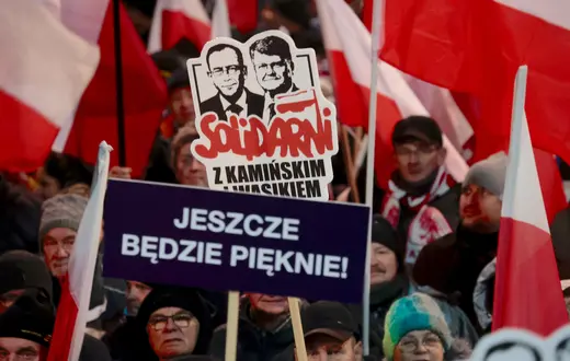Na zdjęciu: Zorganizowany przez PiS „Marsz Wolnych Polaków”, 11 stycznia 2024 r. / fot. Adam Jankowski / Polska Press / EAST NEWS