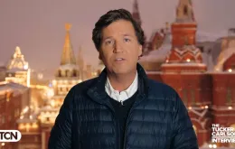 Tucker Carlson na Kremlu, 8 lutego 2024 r. // zrzut ekranu TCN