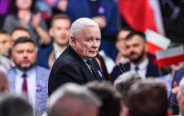Jarosław Kaczyński na konwencji samorządowej Prawa i Sprawiedliwości w Szeligach pod Warszawą. 2 marca 2024 r. / fot. Piotr Nowak / PAP