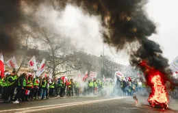 Protest rolników. Warszawa, 6 marca 2024 r. / Fot. Jacek Szydłowski / Forum