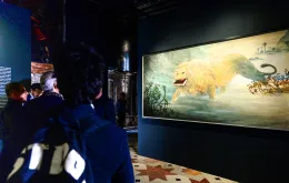 Wystawa amerykańskiego artysty „Walton Ford, Lion Of God" w Ateneo Veneto. Wenecja, Włochy 17 kwietnia 2024 r. // Fot. Roberto Serra / Iguana Press / Getty Images