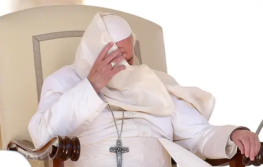 Papież Franciszek w czasie audiencji generalnej na Placu św. Piotra w Watykanie, wrzesień 2018 r. // Fot. Franco Origlia / Getty Images