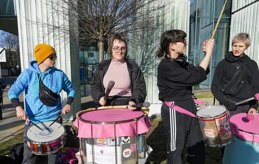 Pikieta przd Sądem Apelacyjnym w sprawie procesu Justyny Wydrzyńskiej, skazanej za pomocnictwo w aborcji farmakologicznej. Warszawa, 30 stycznia 2025 r. // Fot. Aliaksandr Valodzin / East News