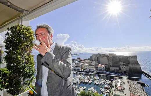 Paolo Sorrentino przed premierą filmu „Ręka Boga”. Neapol, 16 listopada 2021 r. // Fot. Ciro Fusco / Zuma Press / Forum