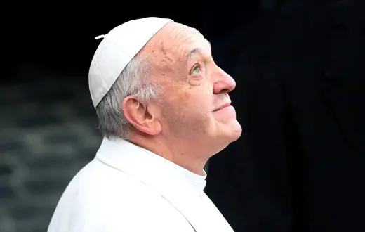 Papież Franciszek . Rzym. 12 grudnia 2017 r. // Fot. Grzegorz Galazka / SIPA / East News