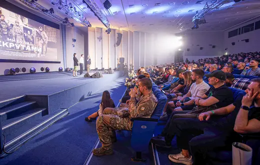 Premiera filmu „Byliśmy rekrutami”. Kijów, 30 kwietnia 2024 r. // Fot. Dmytro Larin / Getty Images