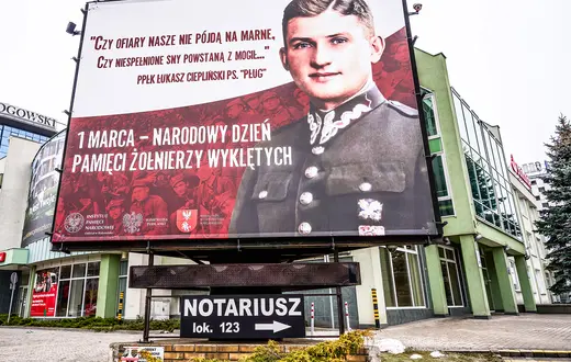 Kampania billboardowa Oddziału IPN w Bialymstoku z okazji Narodowego Dnia Pamięci Żołnierzy Wylętych. Białystok, 28 lutego 2025 r. // Fot. Anatol Chomicz / Forum 
