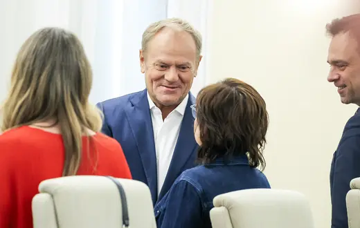 Posiedzenie rządu Donalda Tuska. Kancelaria Prezesa Rady Ministrów, Warszawa, 12 czerwca 2025 r. // Fot. Jacek Domiński / REPORTER