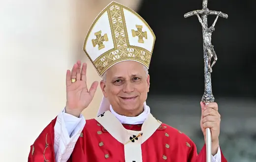 Papież Leon XIV. Watykan 8 czerwca, 2025 r. // Fot. Tiziana Fabi / AFP / East News