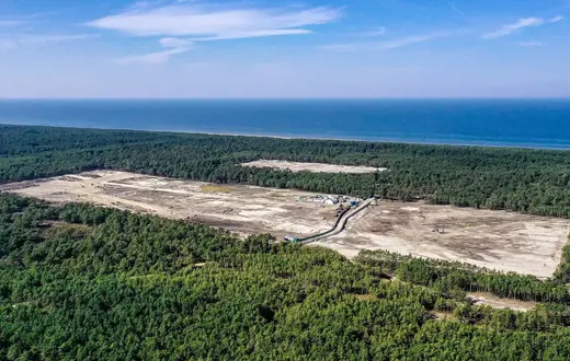 Prace przygotowawcze pod budowę elektrowni jądrowej Lubiatowo-Kopalino, 7 września 2024 r. // Fot. Łukasz Dejnarowicz / Forum 