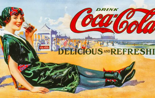 Reklama Coca-coli z początku XX w. // API / Gamma-Rapho / Getty Images