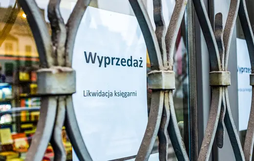 Po ponad 70 latach działalności zamknęła sie w Łodzi księgarnia PWN. Łódź, 9 grudnia 2024 r. // Fot. Cezary Pecold / Forum