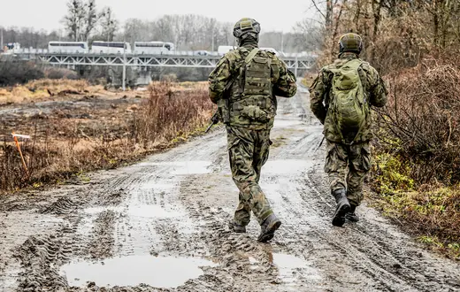 Na granicy polsko - białoruskiej. Terespol, 9 grudnia 2024 r. // Fot. Jakub Orzechowski / Agencja Wyborcza.pl