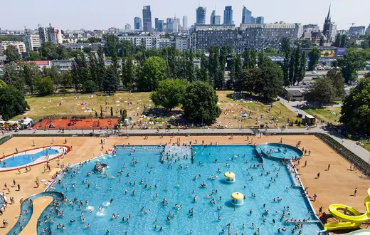 Park Wodny Moczydło w Warszawie, piątek 1 lipca 2022 r. // Fot. Andrzej Hulimka / Forum