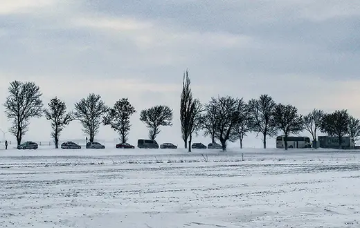 Wiśniewo, zima 2014 r. // Fot. Tomasz Waszczuk / PAP