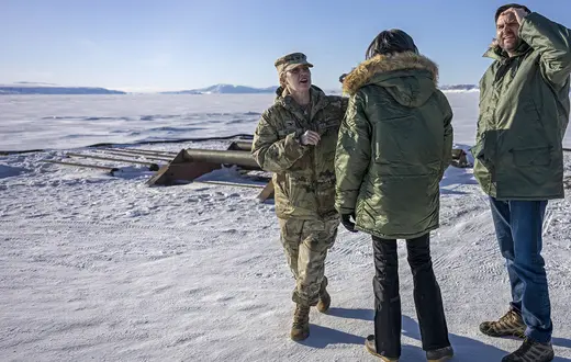 Wiceprezydent JD Vance z wizytą w anerykańskiej bazie Pituffik na Grenlandii, 25 marca 2025 r. // fot. Jim Watson - Pool / Getty Images