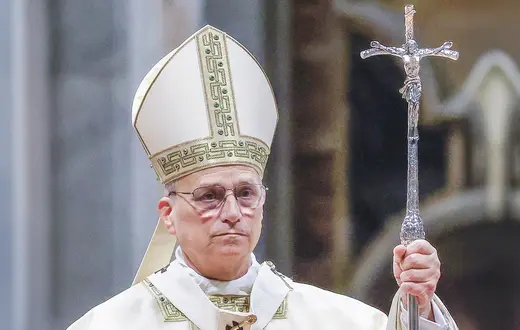 Papież Leon XIV. Watykan, 6 stycznia 2025 r. // Fot. Riccardo De Luca / Anadolu / AFP / East News