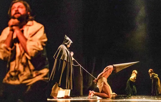 Spektakl „Między nogami Leny, czyli Zaśnięcie Najświętszej Marii Panny według Caravaggia” w reż. Agaty Duda-Gracz. Teatr Śląski // Fot. Przemysław Jendroska / Teatr Śląski