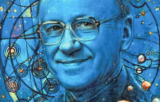 Ksiądz profesor Michał Heller // Rys. Marcin Bondarowicz dla „TP"