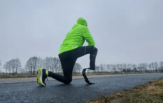 Łukasz Ostrowski: cieszę się, że żyję, bo tamtego dnia mogło być różnie, autor bloga „Biegowe pasje amputanta”, w 2017 roku uległ wypadkowi. // Fot. Archiwum prywatne