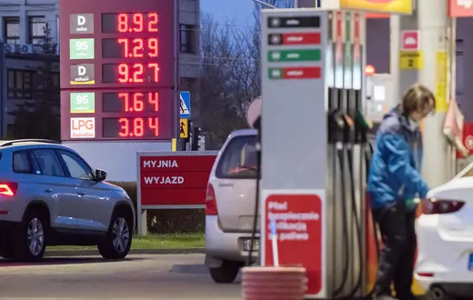 Stacja paliw w Gdańsku. 26 marca 2026 r. // Fot. Wojciech Stróżyk / Reporter