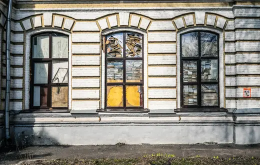 Charków podczas inwazji rosyjskiej na Ukrainę. 25 marca 2023 r. // Fot. Jose Colon / Anadolu Agency / Getty Images