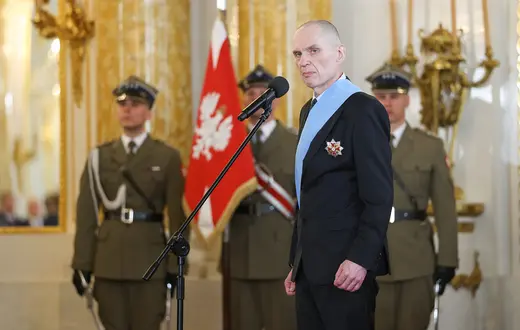 Andrzej Poczobut podczas uroczystości z okazji rocznicy Konstytucji 3 maja. Warszawa, 3 maja 2026 r. // Fot. Andrzej Iwańczuk / Reporter