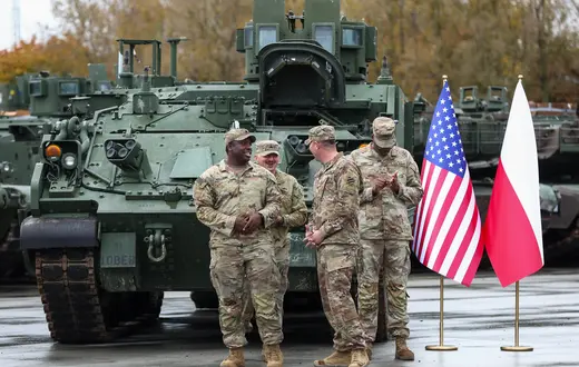 Żołnierze z 598. Brygady Transportowej US Army w Polsce, październik 2025 r. // Fot. Piotr Matusewicz