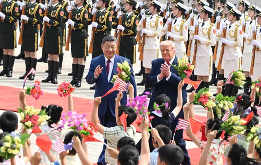 Xi Jinping i Donald Trump w Beijing 14 maja 2026 roku // Fot. Xinhua/Rao Aimin